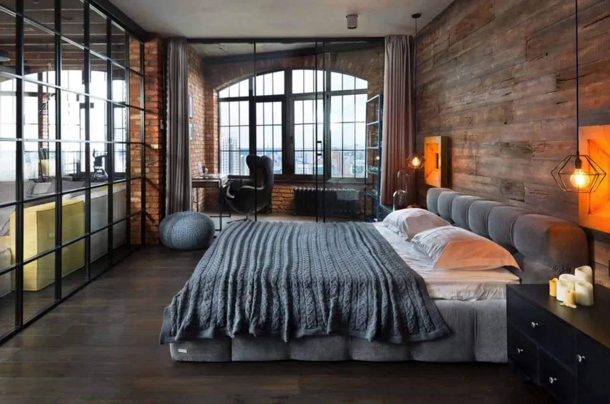 Industrial Bedroom Design: Edgy and Chic