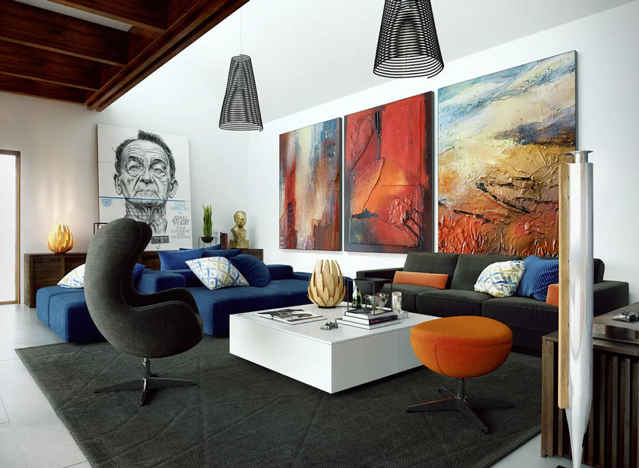 Living Room Artistry: Showcasing Your Personal Gallery