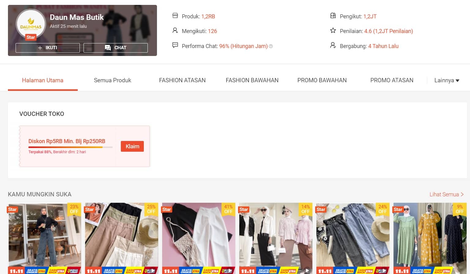 10 Rekomendasi Toko Baju OOTD di Shopee yang Murah