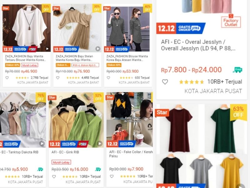 11 Rekomendasi Toko Baju Korea di Shopee Murah dan Kekinian