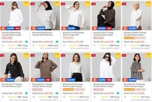 Rekomendasi Toko Kemeja Wanita di Shopee