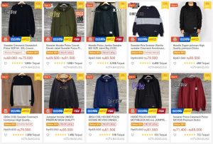 Rekomendasi Toko Sweater Murah di Shopee